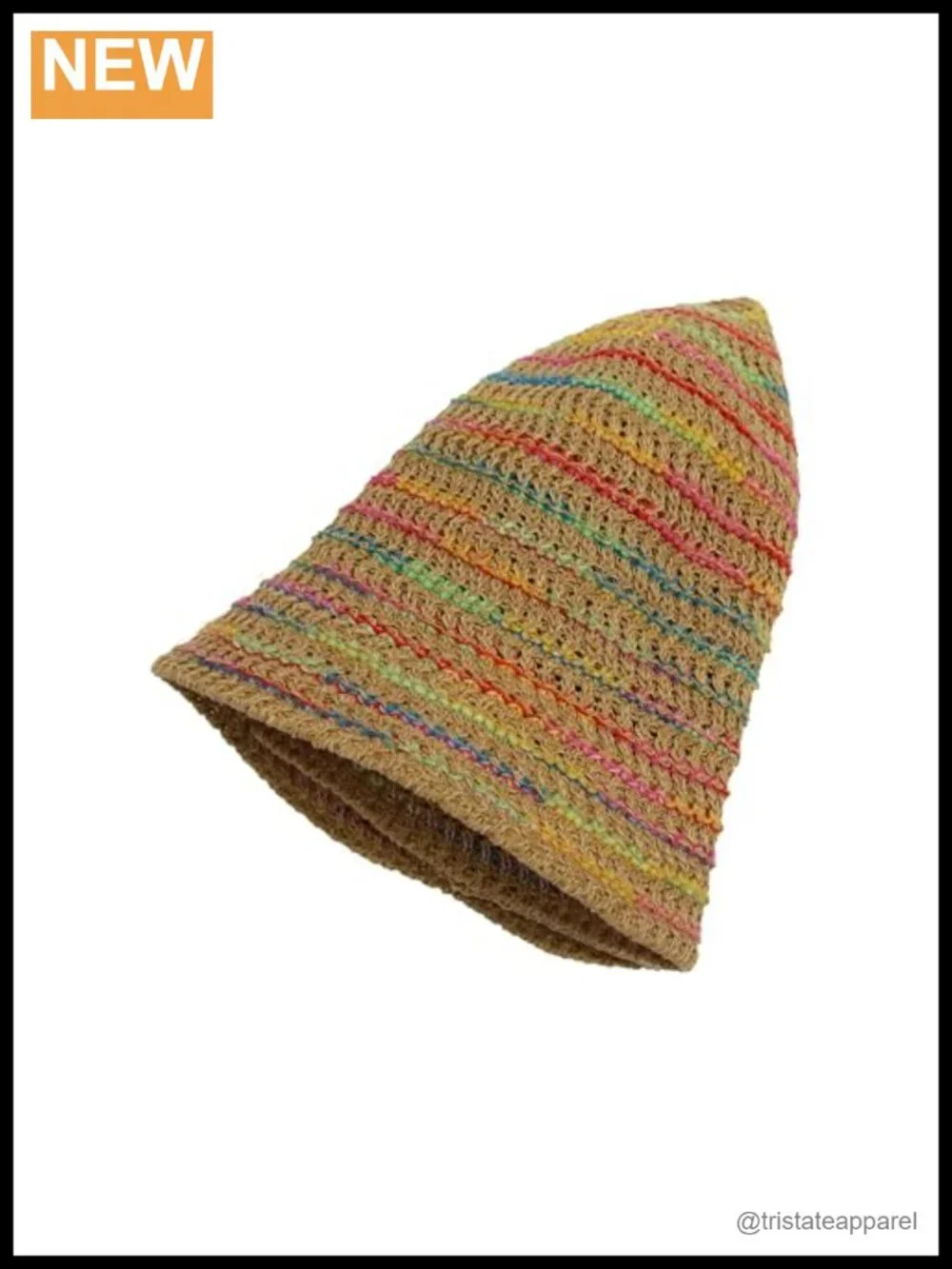Packable Knitted Straw Bucket Hat for Women Sun Protection Travel Beach Hat
